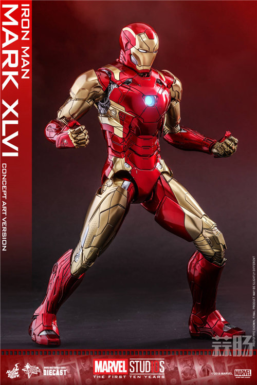 hottoys钢铁侠mk46概念版16合金珍藏人偶shcc