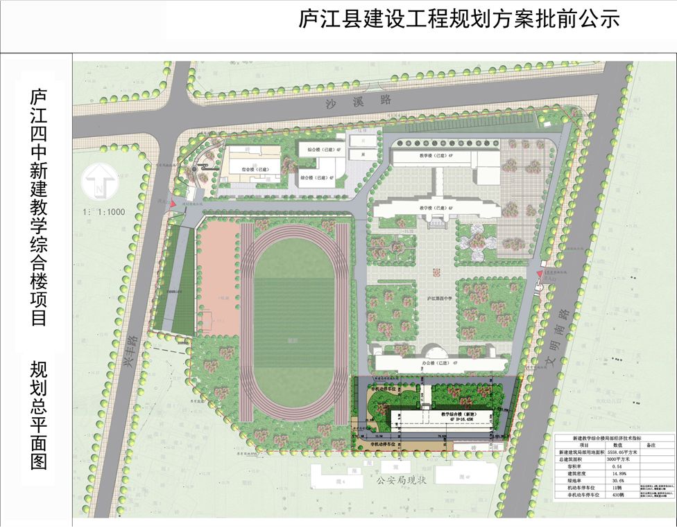 重磅庐江四中校本部扩建方案出炉细节披露