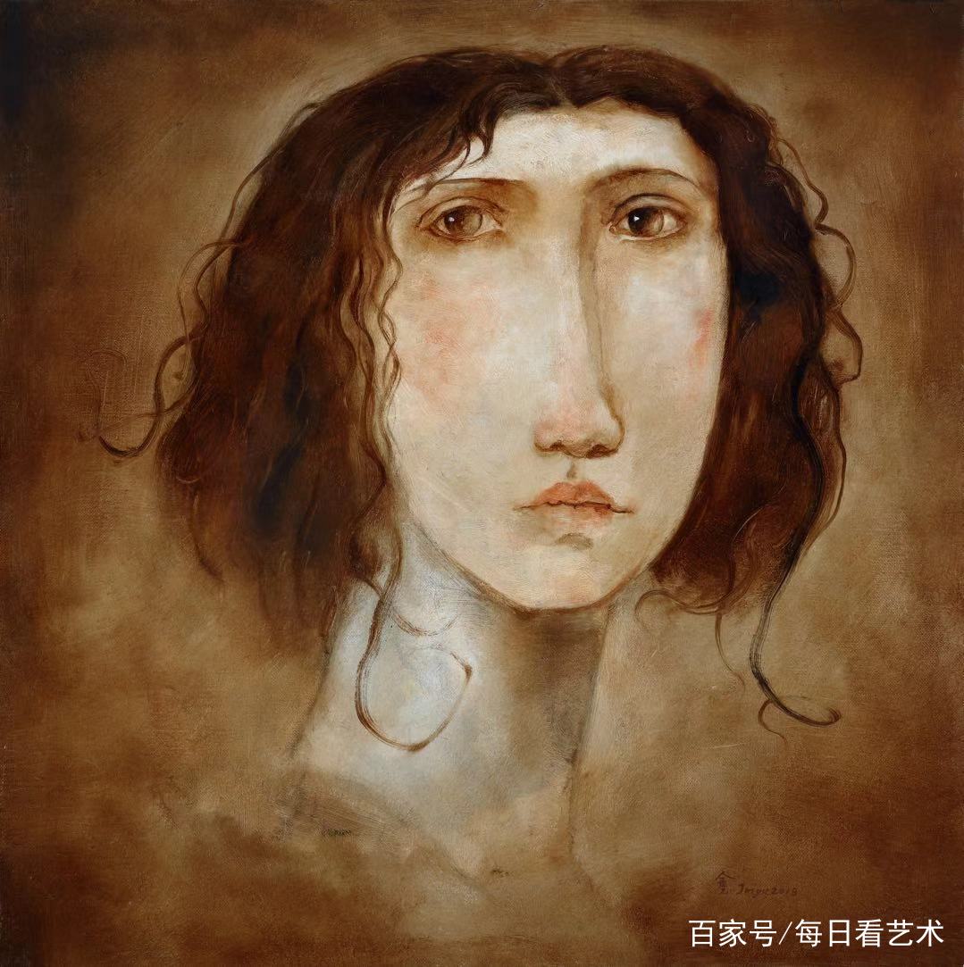 情绪系列 50*50cm 布面油画 2018