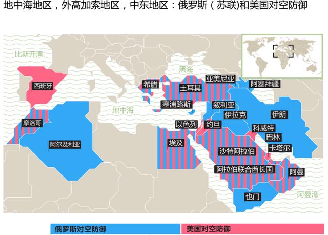 美国和俄罗斯谁在中东的军事影响力更大这张图很直观