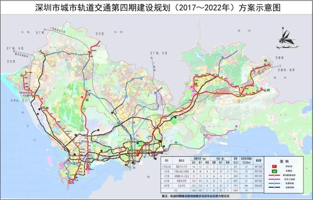 深圳14条地铁在建!2019-2023年平均每年至少新开两条