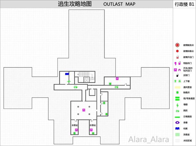 逃生outlast游戏完整地图