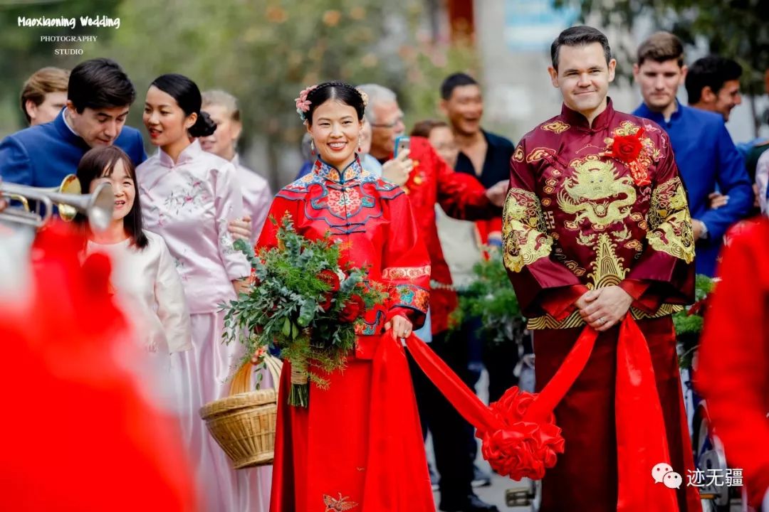 临猗女孩的跨国婚礼美国丹麦智利哥伦比亚阿根廷五国朋友亲临恭贺