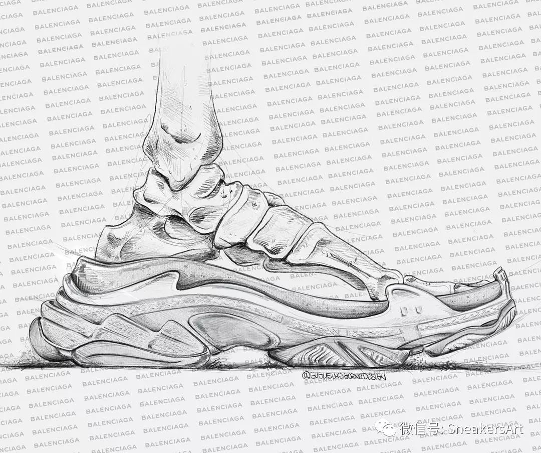 鞋设sneakerart球鞋手绘设计及球鞋插画欣赏