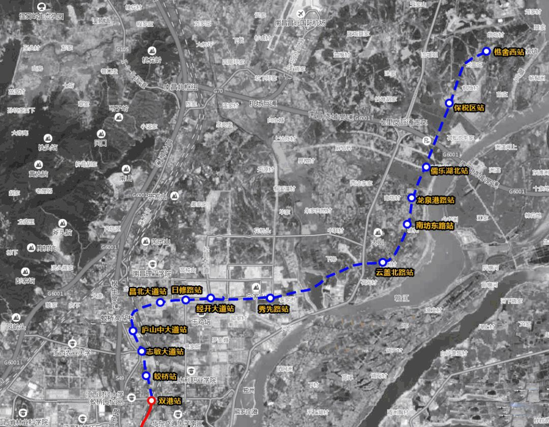 1 1号线北延 此次一号线北延分为 两条线路,进入赣江新区核心区可以