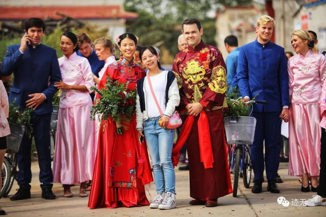 临猗女孩的跨国婚礼美国丹麦智利哥伦比亚阿根廷五国朋友亲临恭贺