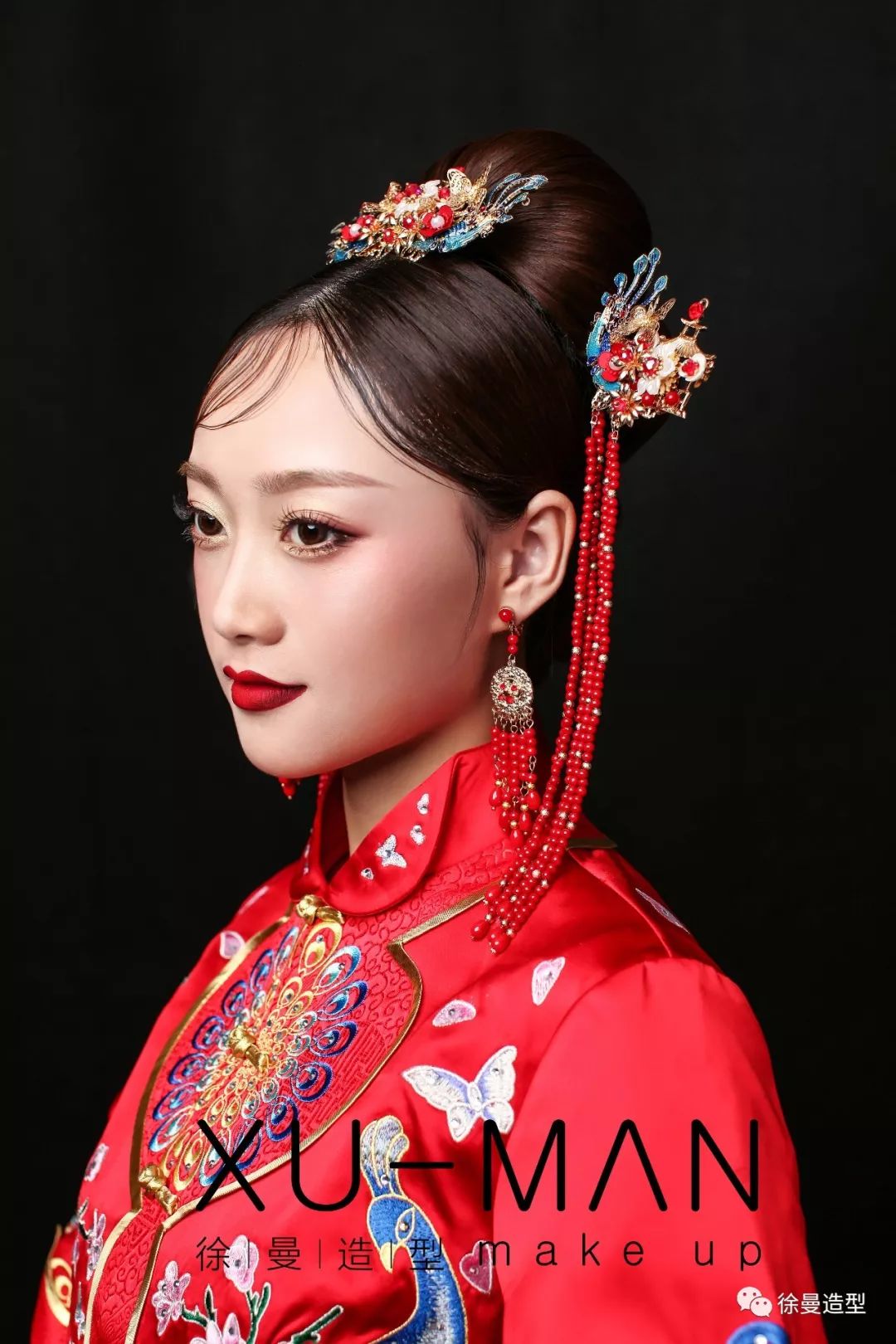 新娘化妆师必看——中式新娘妆面+造型打造教程