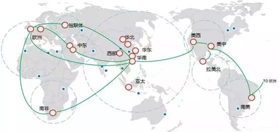 受益于华为的全球化业务布局,华为数据中心已经形成了全球8个100ms全