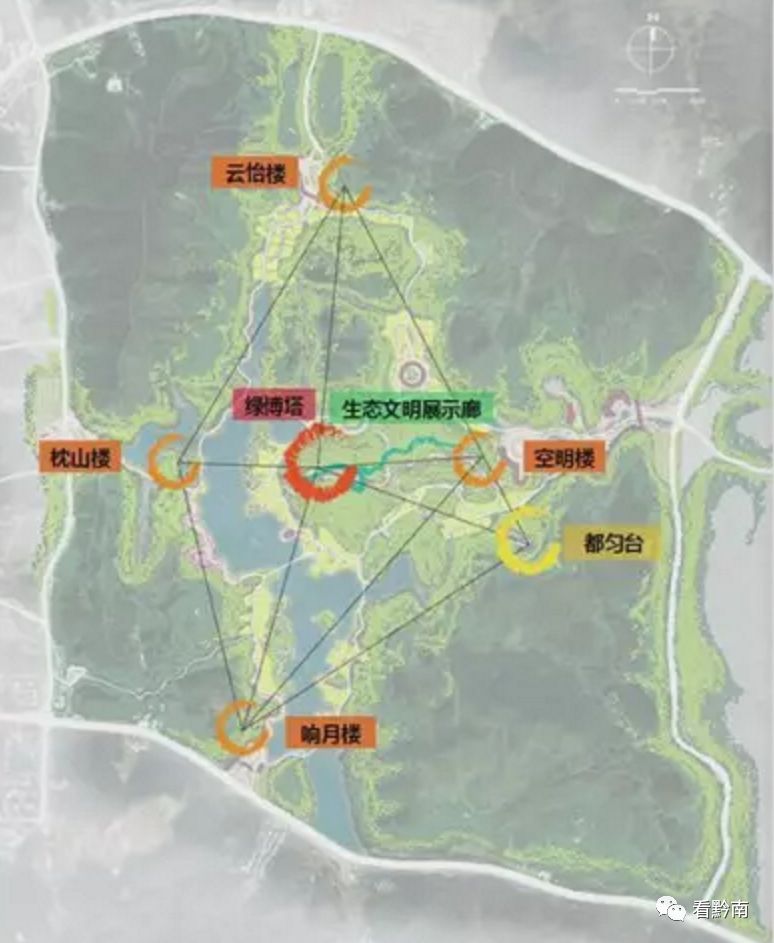 第四届绿化博览会总体规划显示,将在都匀建设东山文化公园,题