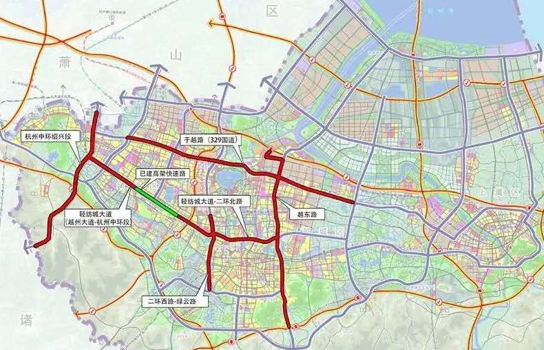 全线以高架形式敷设 建成后将成为104国道的组成部分 是连接杭州中环