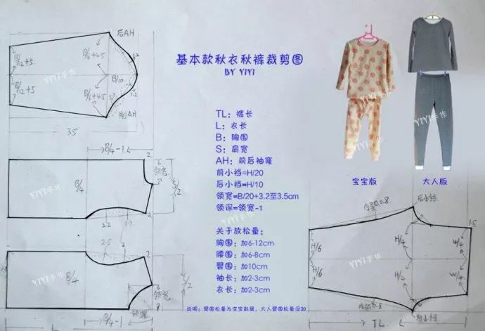 秋冬季节保暖内衣裁剪图很实用的图纸