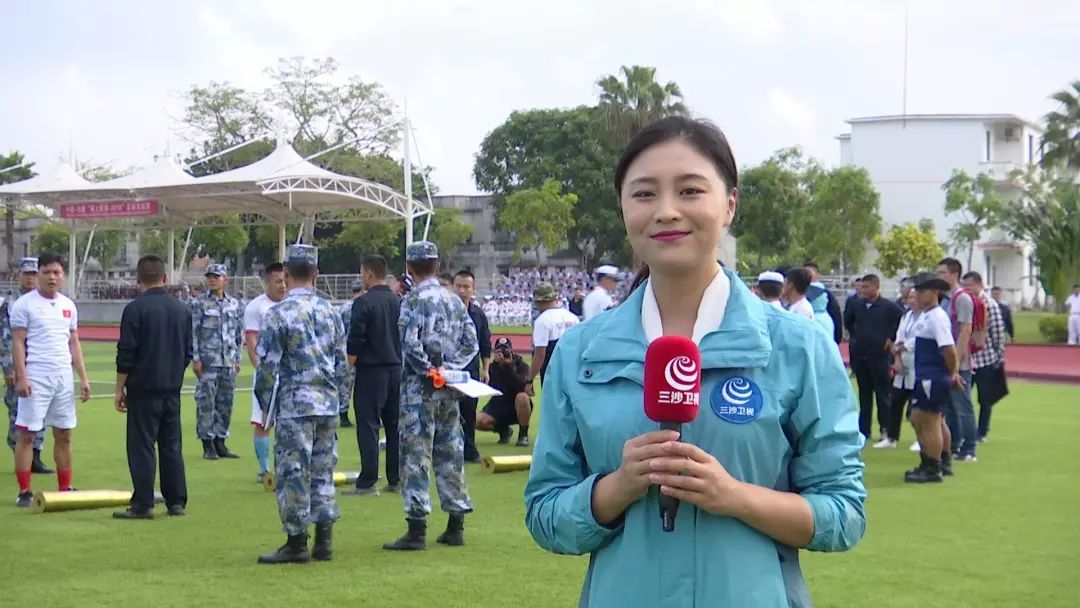 三沙卫视记者马瑜 在现场三沙卫视在现场文莱参赛队员接受三沙卫视