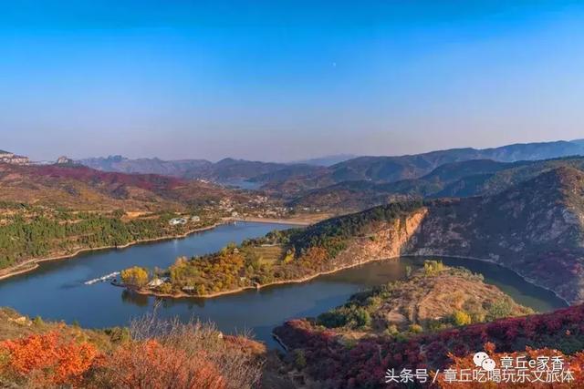 拍摄地址:章丘闫家峪山区 章丘南部山区的枫叶红了 也染红了我们的