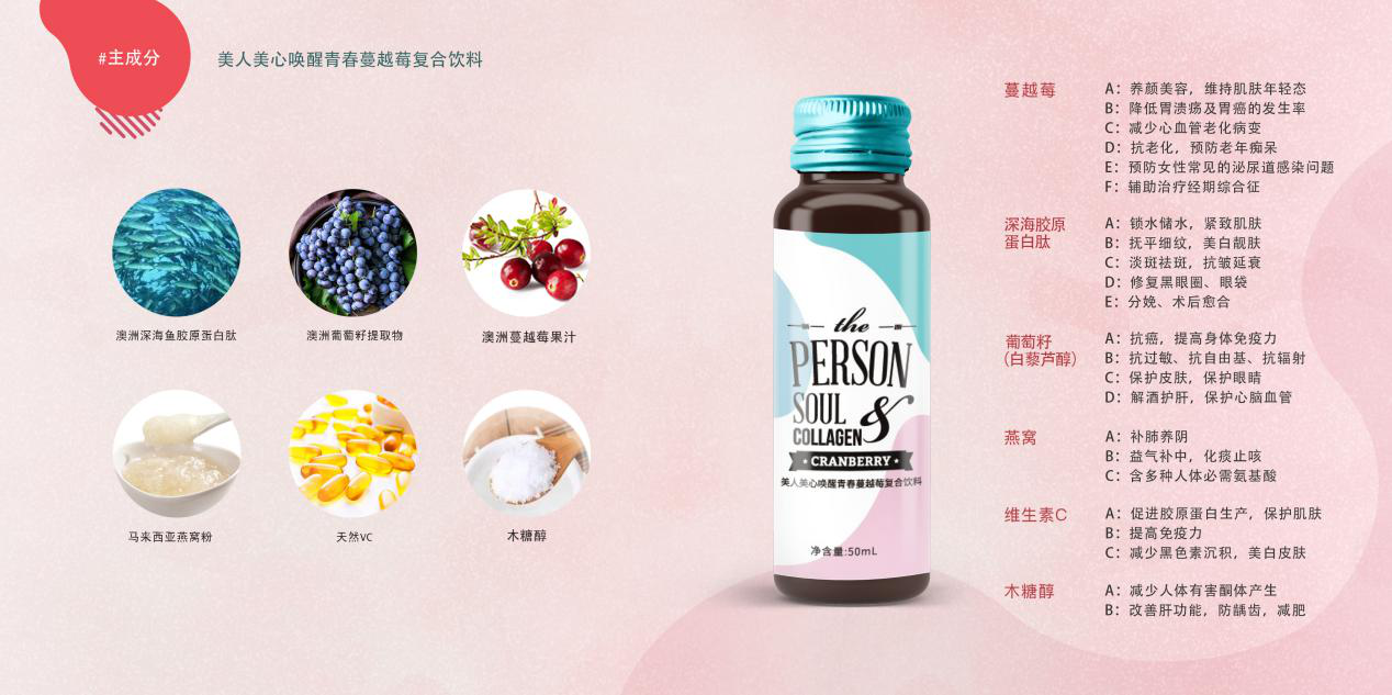 Person Amp Soul美人美心唤醒青春蔓越莓饮料 你身边的美容 产品