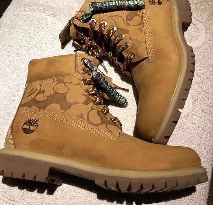 undefeated x bape x timberland