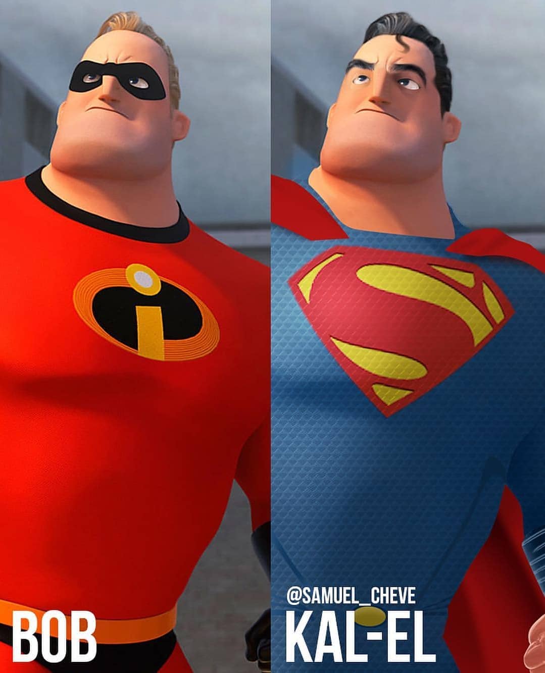 看《超人总动员》的爸爸和妈妈化身dc超级英雄