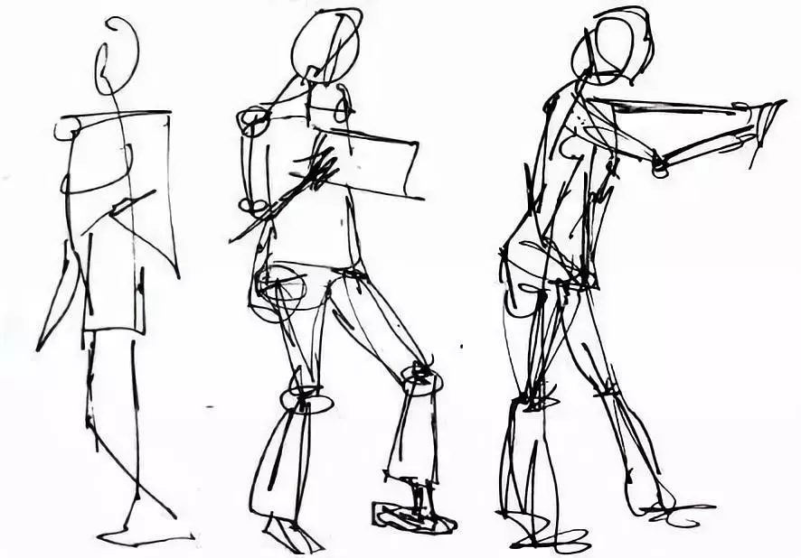 人物速写,其实是特别考验人绘画技术的事 要对人物的身体结构有所
