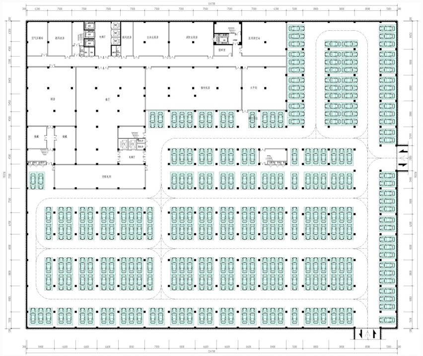 (院区地下停车设计图)