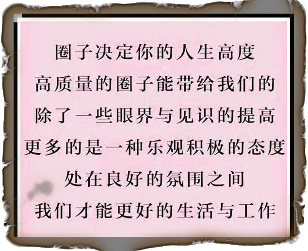 圈子决定你的人生高度高质量的圈子能带给我们的