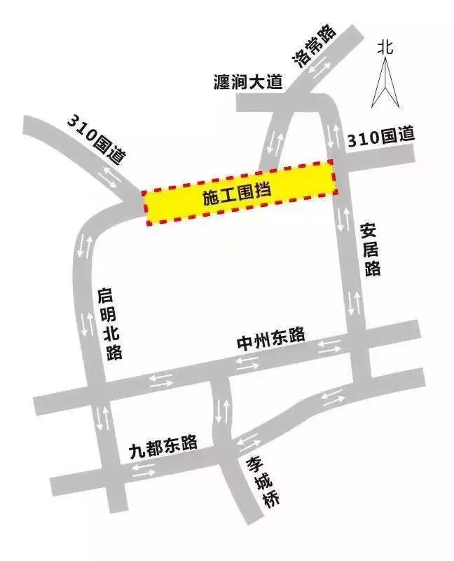 87路:去程从东花坛发车,走启明东路,安居路,洛白路恢复原线;回程从金