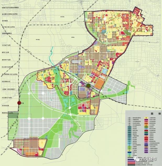 98km2规划为西安高新区三期建设用地,其中围绕西太路中央创新区打造"