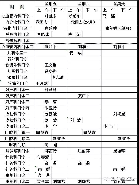 赶快收藏!延安市中医医院最新专家坐诊时间表