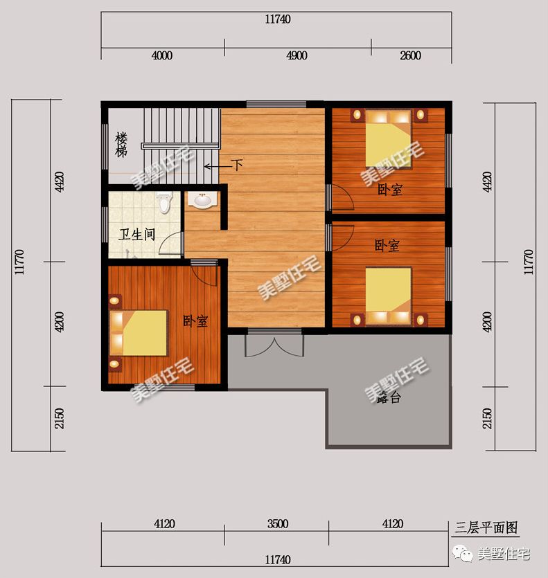 6套带堂屋农村别墅户型,专为农村生活习惯而设计,拿走