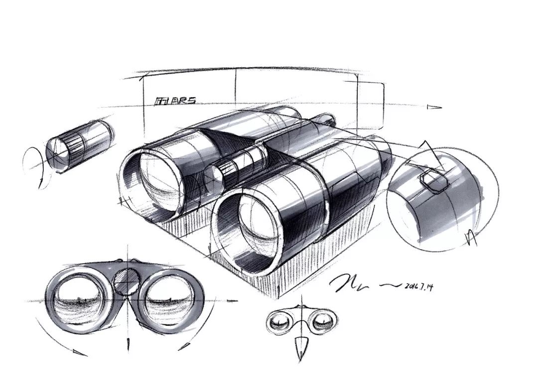 【设计课堂】手把手教你画望远镜