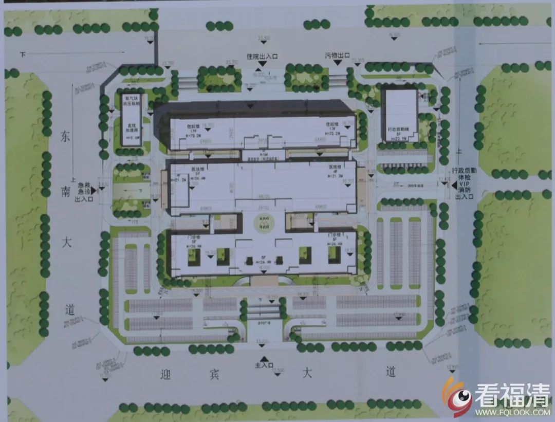 南方医科大学福清附属医院规划总平面图