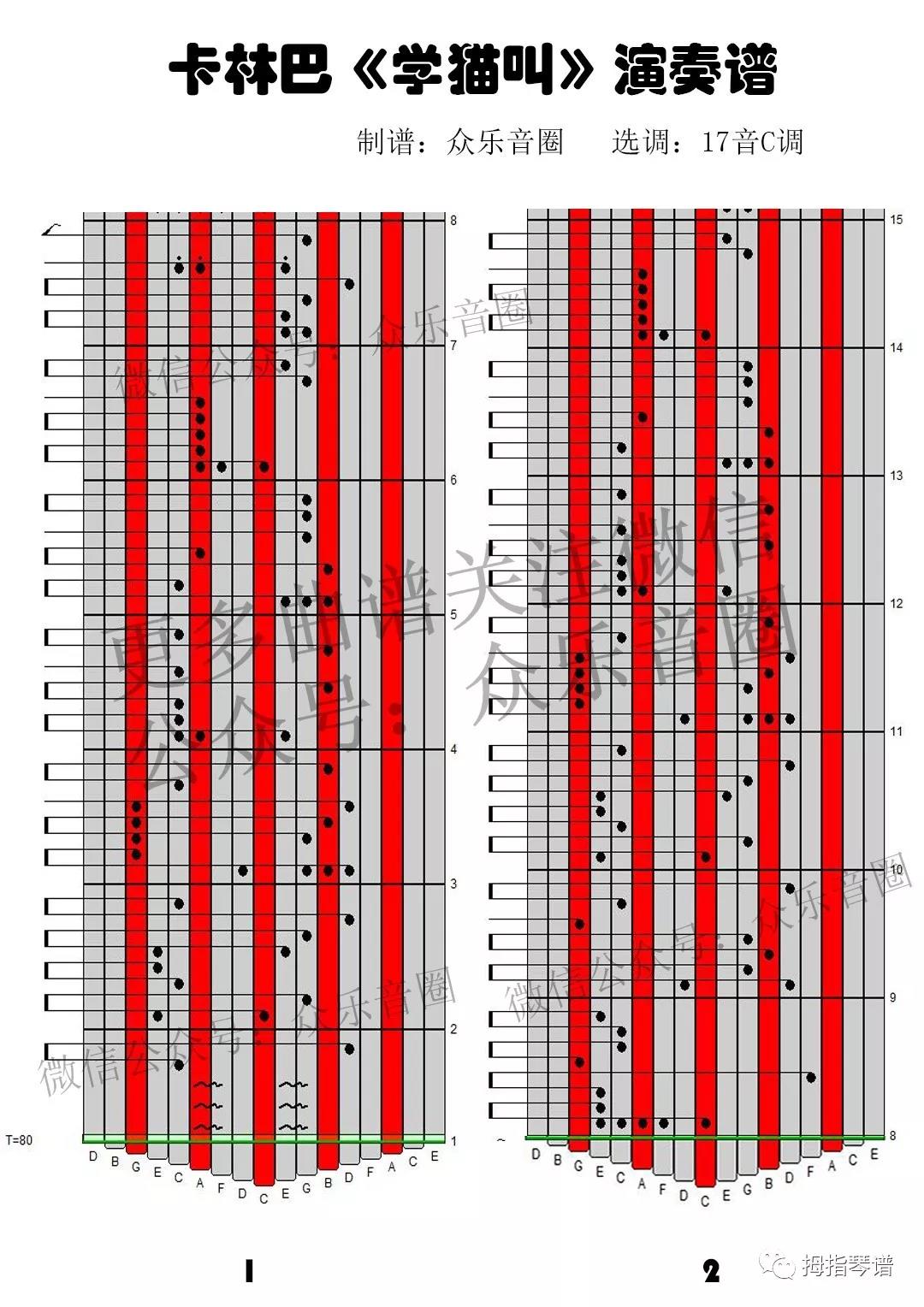 拇指琴17音简谱_拇指琴17音简谱大全(3)