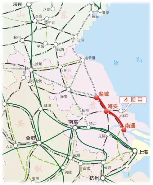 南通沿海规划新建铁路串联吕四港通州湾洋口港正线738公里