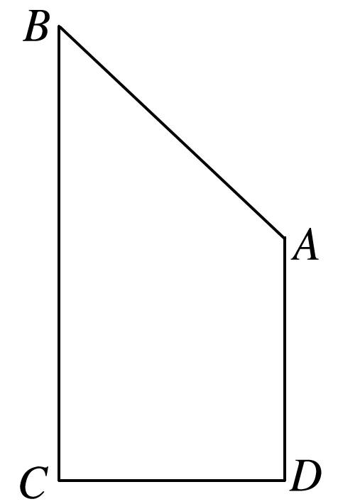 3 如图所示,在直角梯形abcd中,ad⊥dc,ad‖bc,bc=2cd=2ad=2,若将该