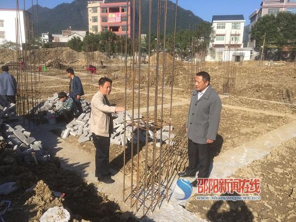 洞口县山门镇中学基建一期工程地基完工