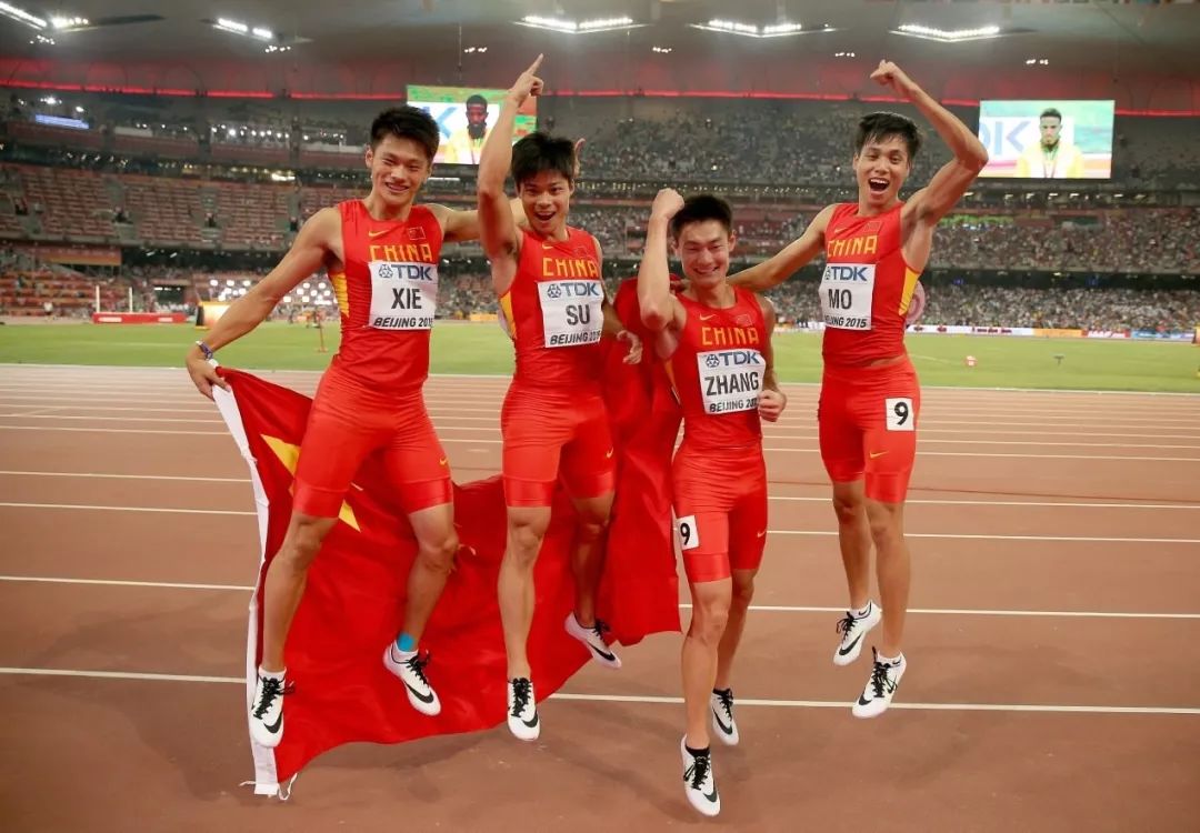 中国4×100m接力选手