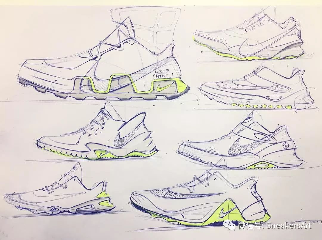 鞋设|sneakerart 球鞋手绘设计及球鞋插画欣赏