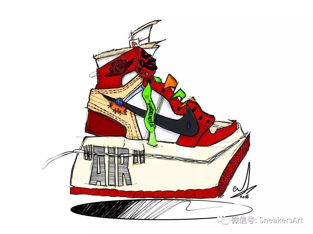 鞋设|sneakerart 球鞋手绘设计及球鞋插画欣赏