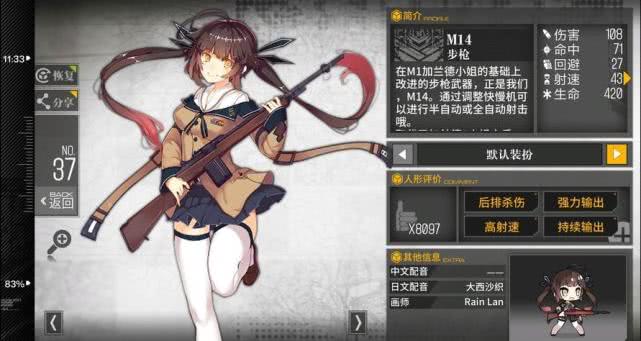 少女前线m14怎么样?m14人形介绍