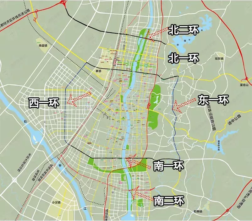 德阳已开始布局第二圈层德阳绕城高速也已初现端倪