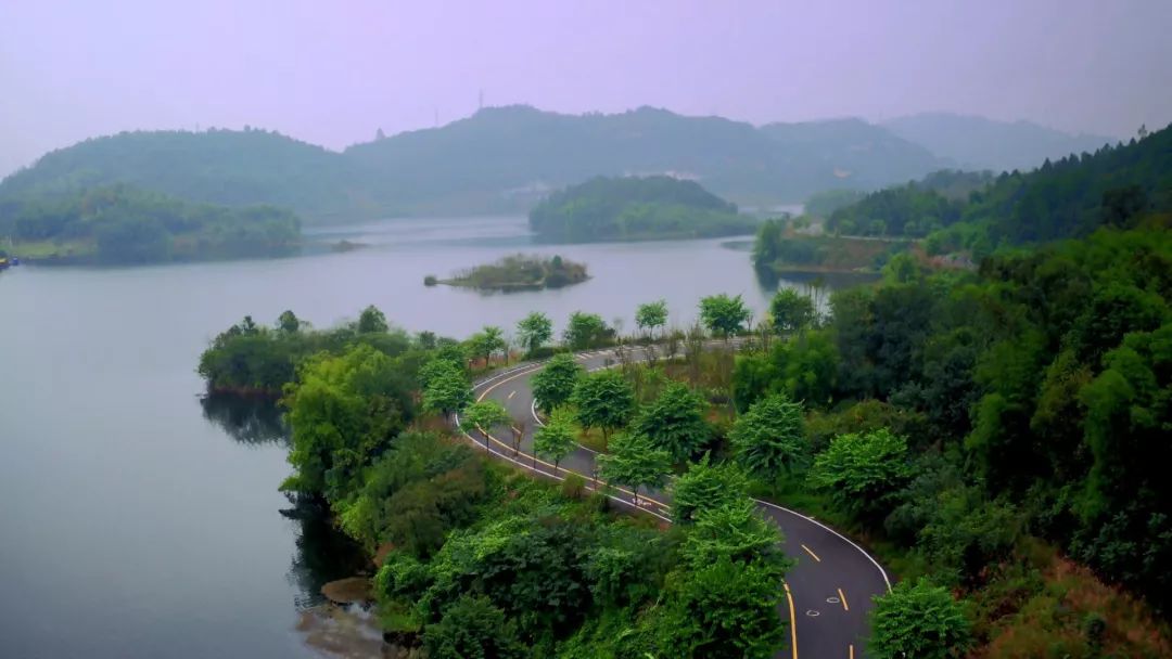 看效果|铜梁玄天湖风景如画 山似游龙水似碧玉_巴岳山