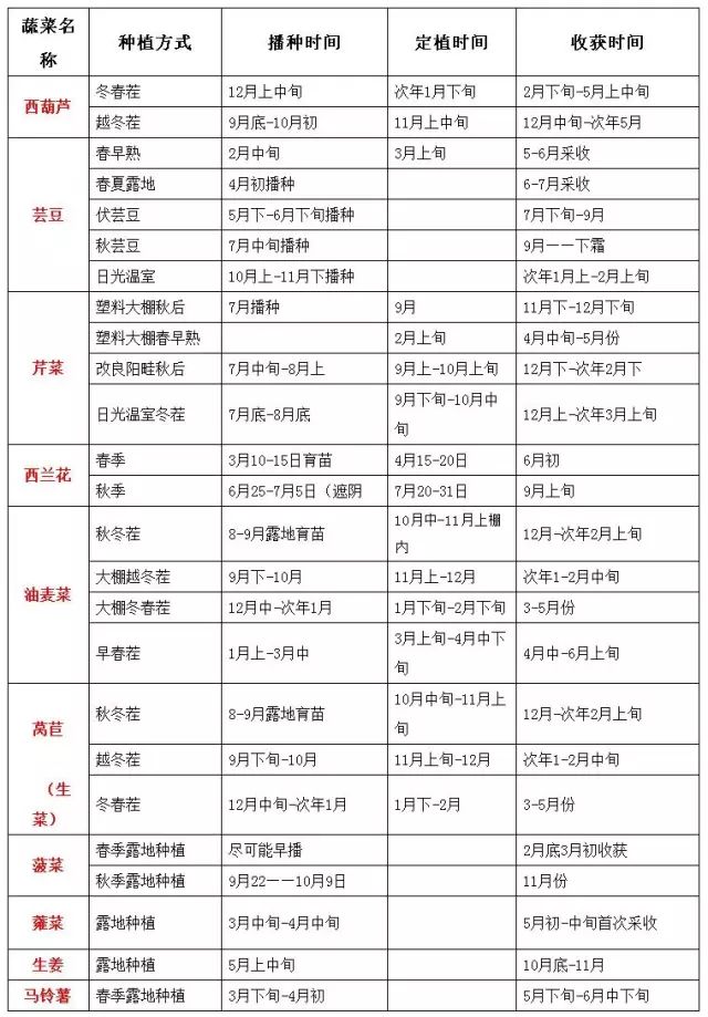 【最全】新农人应该知道的蔬菜高效栽培模式(附大棚高效种植时间表)