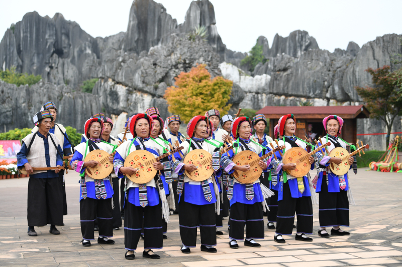 石林景区举行彝族原生态表演队选拔赛,文旅融合亮点多