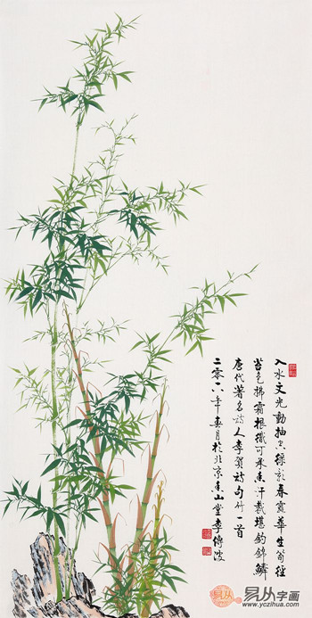 其实,对于很多人来说,在家中挂一幅竹子画,除了骨子里对竹子的偏