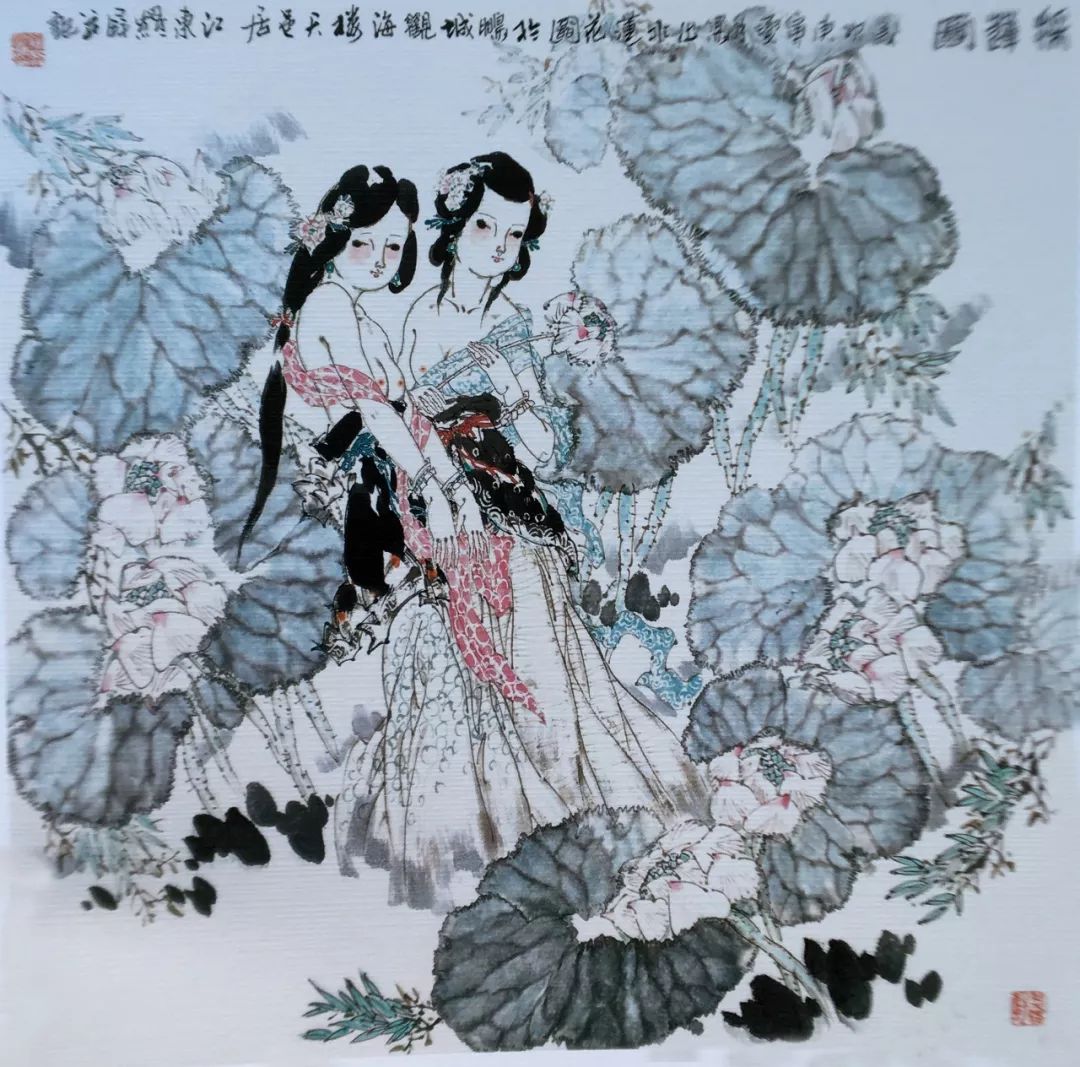 罗屏是一位山水,花鸟,人物兼长的画家.