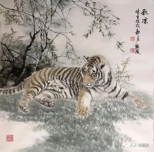 中国十大名家画虎