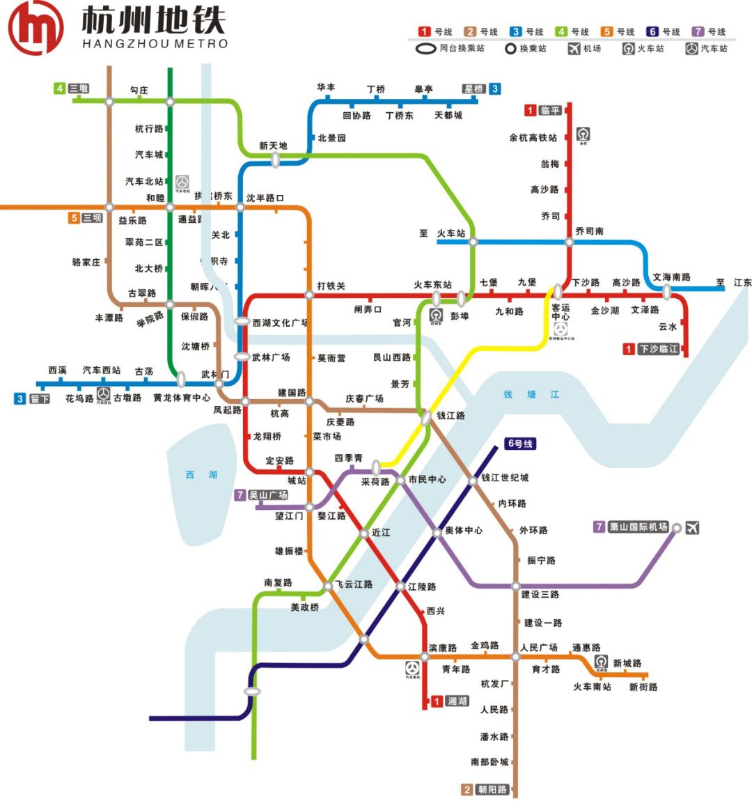 杭州地铁将建成大网线