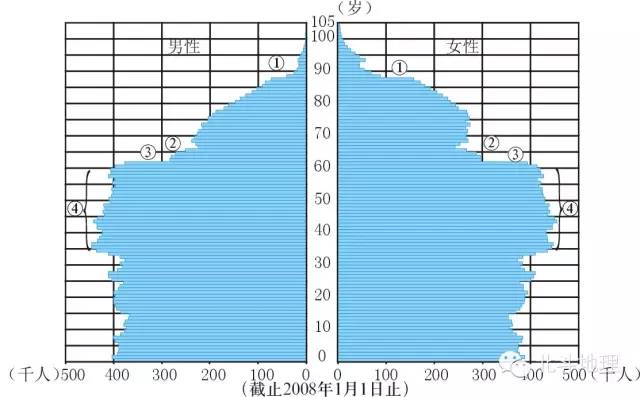人口年龄结构金字塔图_人口年龄结构金字塔图的判读(3)