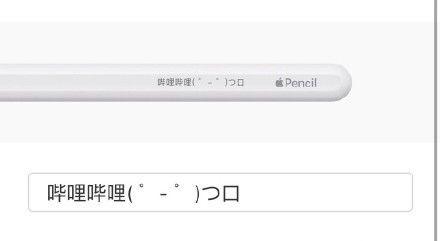 苹果新品applepencil可免费刻字网友刻一个中华绘图铅笔