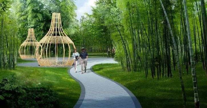 宜宾又将新添一处景观公园栈桥竹廊年底就能完工