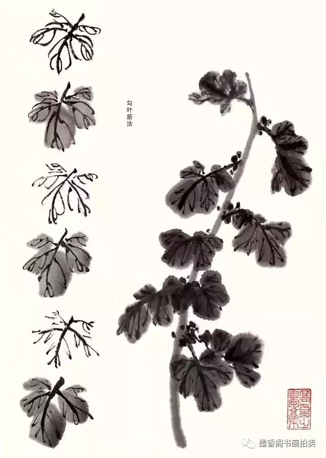 国画技法写意菊花的画法及构图基本规律