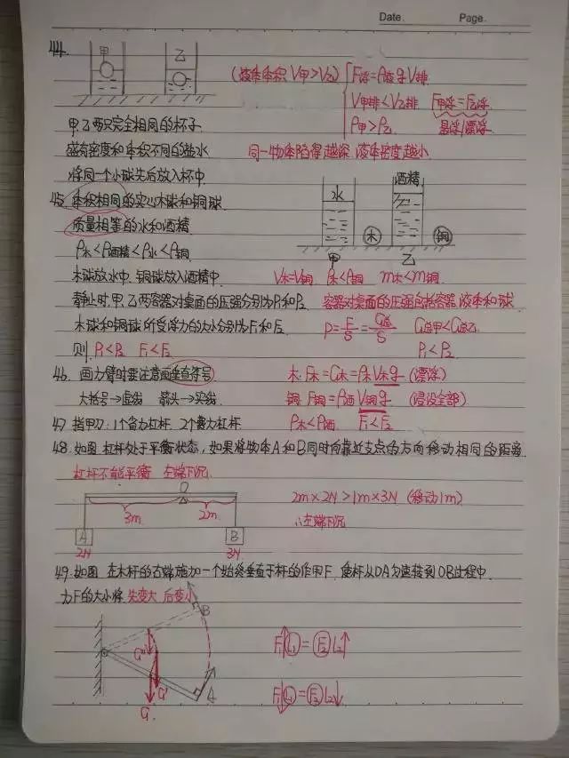 中考学霸的物理错题本,不收藏都对不起自己!